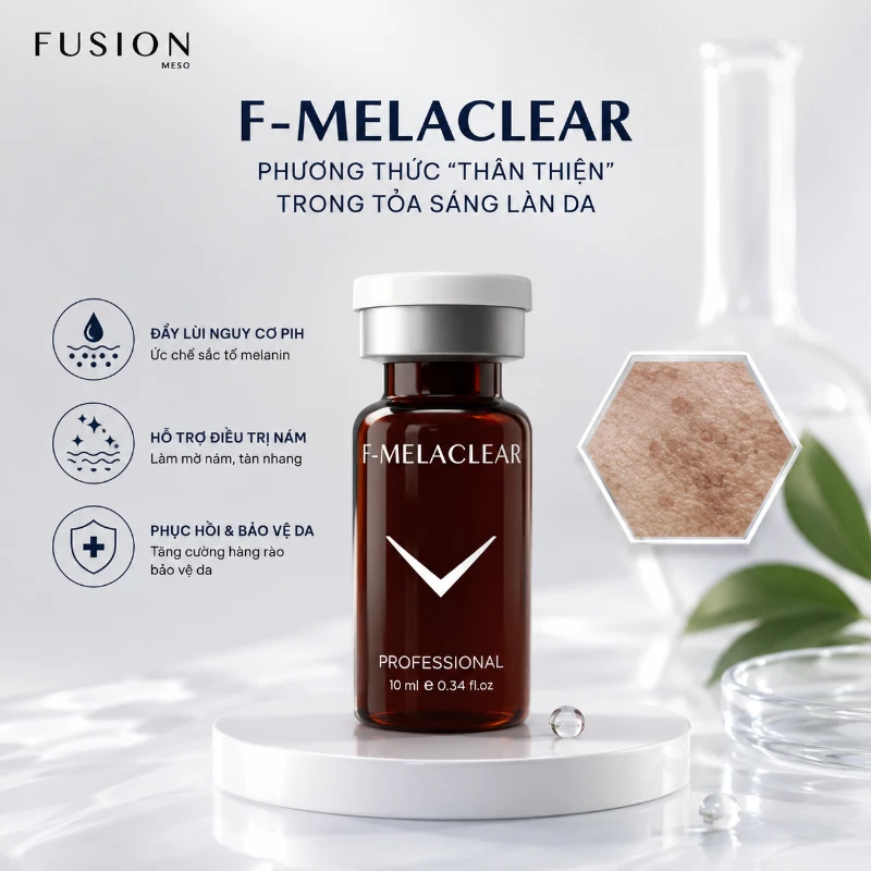 Tinh chất mờ nám tàn nhang và thâm mụn Fusion F – Radiance 10ml