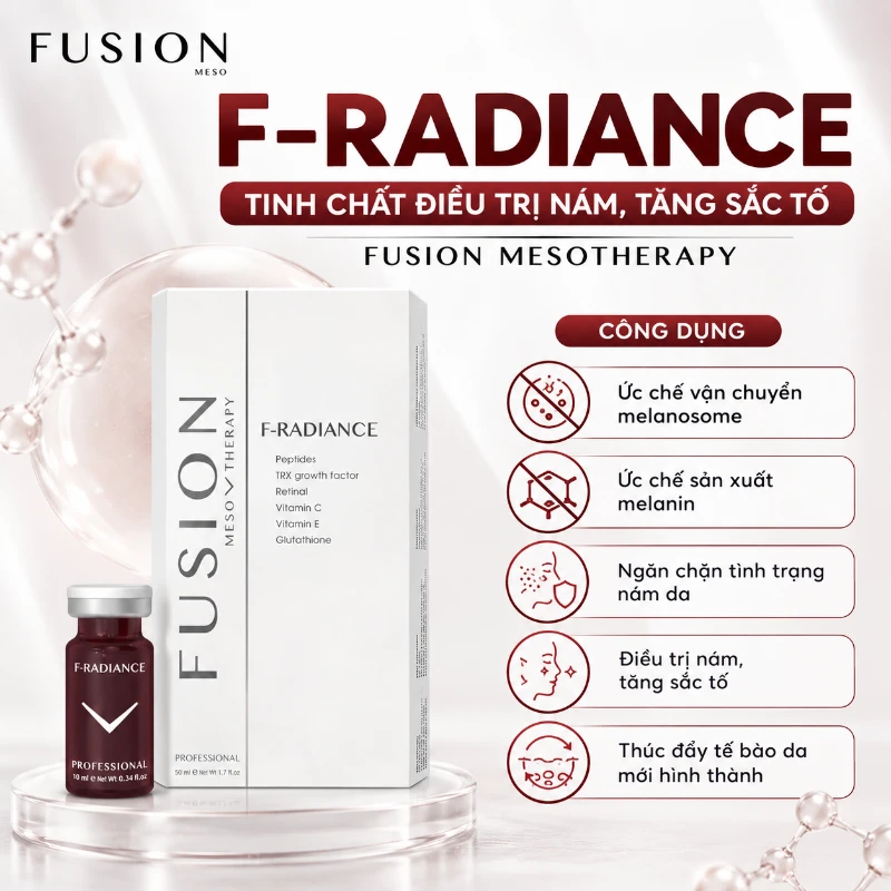 Tinh chất mờ nám tàn nhang và thâm mụn Fusion F – Radiance 10ml