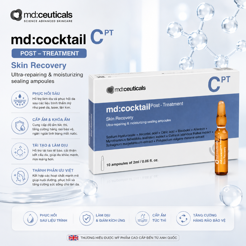 Tinh Chất Phục Hồi Da Sau Peel Laser md:cocktail Post-Treatment Skin Recovery MD:Ceuticals