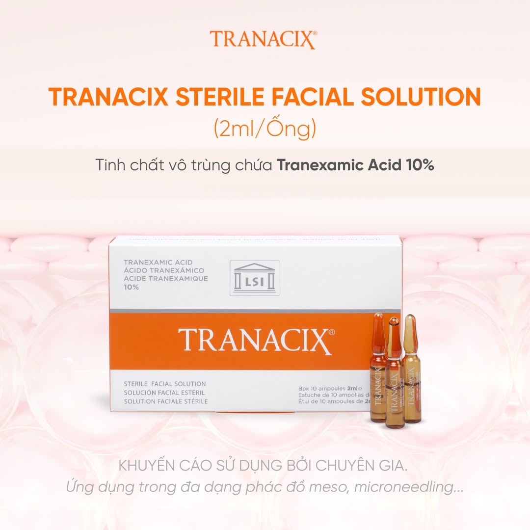 Tinh Chất TRANACIX 10% TRANACIX® Sterile Facial Solution - Hỗ Trợ Làm Mờ Nám Và Sắc Tố Chuyên Sâu Lẻ 1 Ống