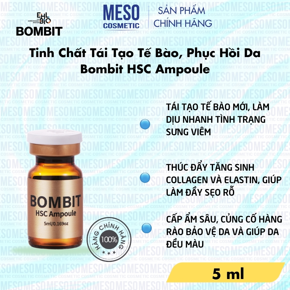Tinh Chất Tái Tạo Tế Bào, Phục Hồi Da BOMBIT HSC Ampoule