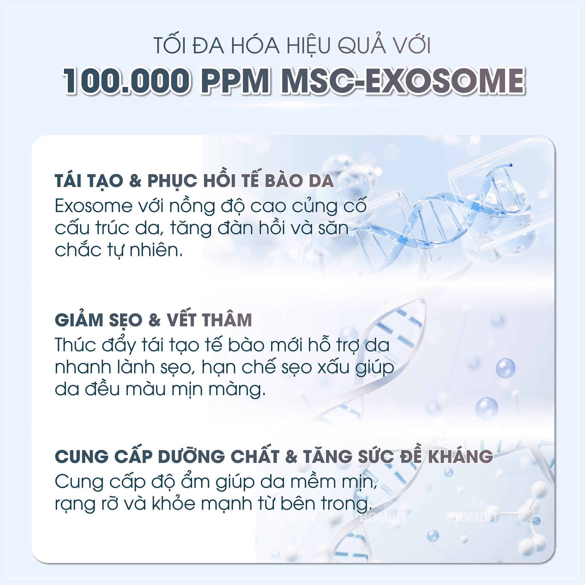 Tinh Chất Tái Tạo Tế Bào, Phục Hồi Da Bombit Meso HSC Exosome