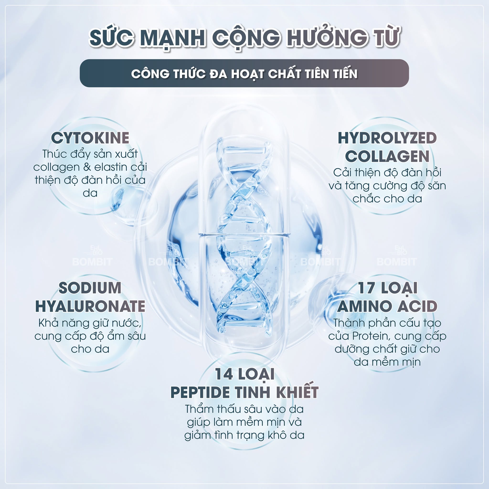 Tinh Chất Tái Tạo Tế Bào, Phục Hồi Da Bombit Meso HSC Exosome