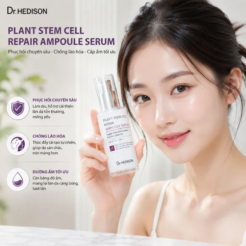 Tinh Chất Tế Bào Gốc Thực Vật Dr.HEDISON Plant Stem Cell Repair Ampoule Serum 50ml-250ml
