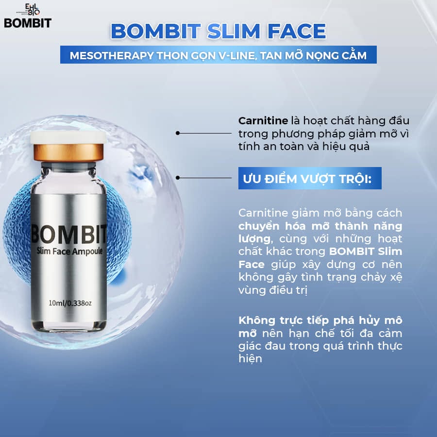 Tinh Chất Thon Gọn Mặt, Hỗ Trợ Giảm Mỡ Má Và Nọng Cằm BOMBIT Slim Face