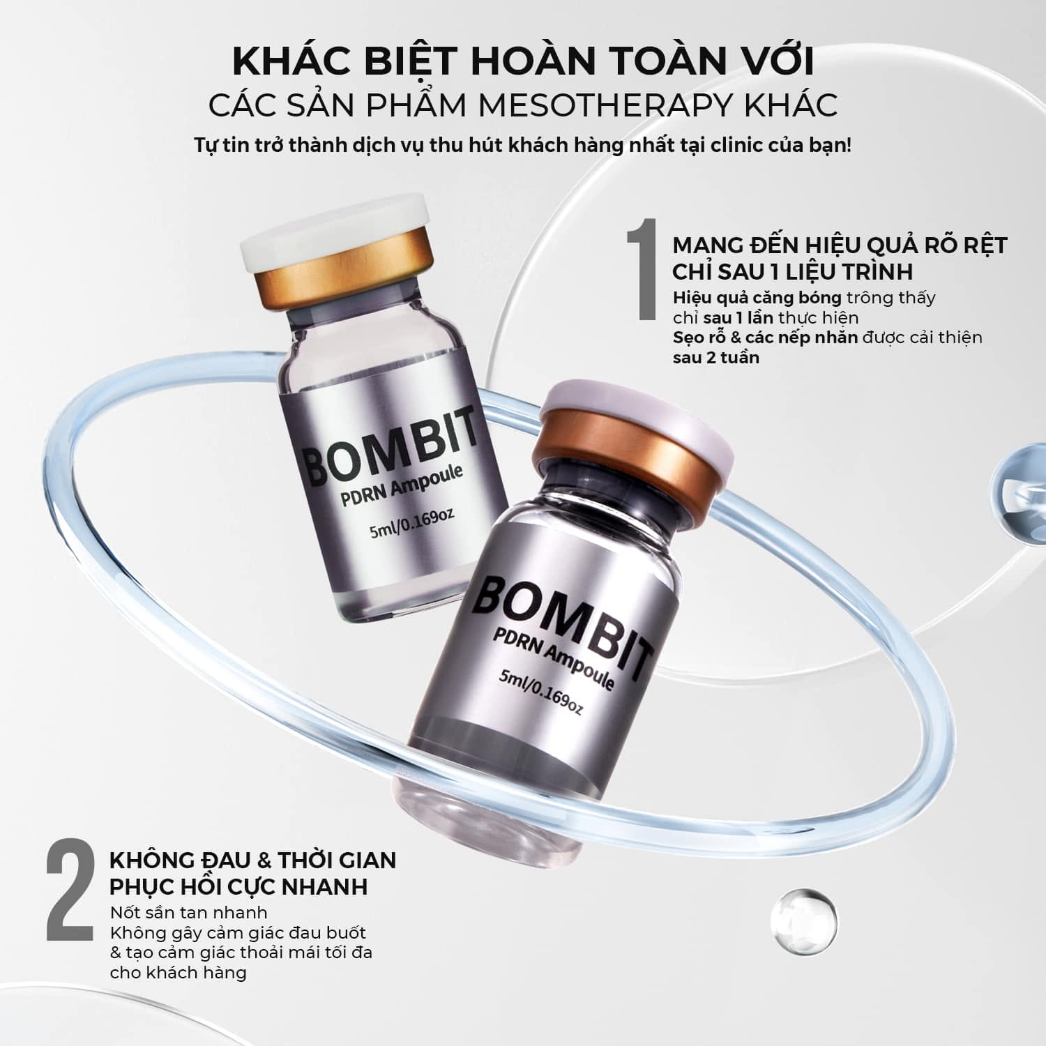 Tinh Chất Trẻ Hóa Da Từ Cá Hồi, Phục Hồi Và Căng Mịn Da BOMBIT PDRN Meso