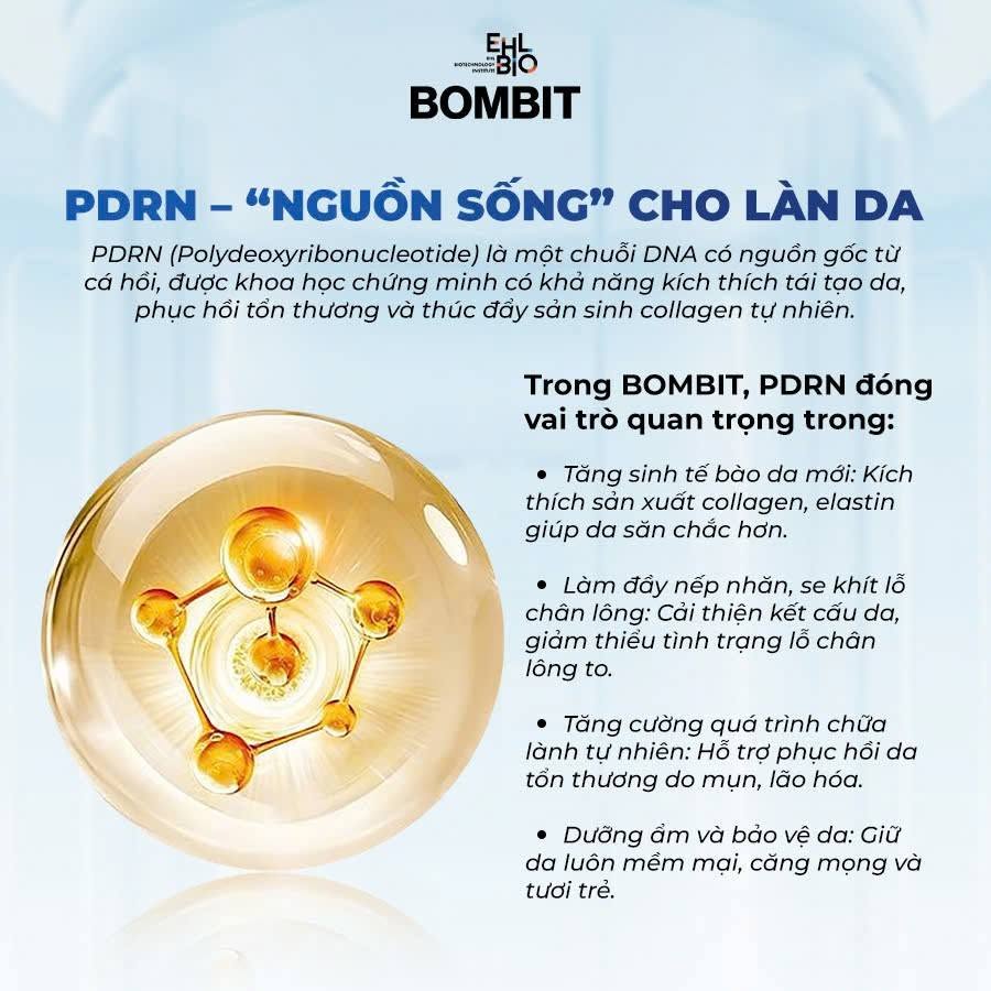 Tinh Chất Trẻ Hóa Da Từ Cá Hồi, Phục Hồi Và Căng Mịn Da BOMBIT PDRN Meso