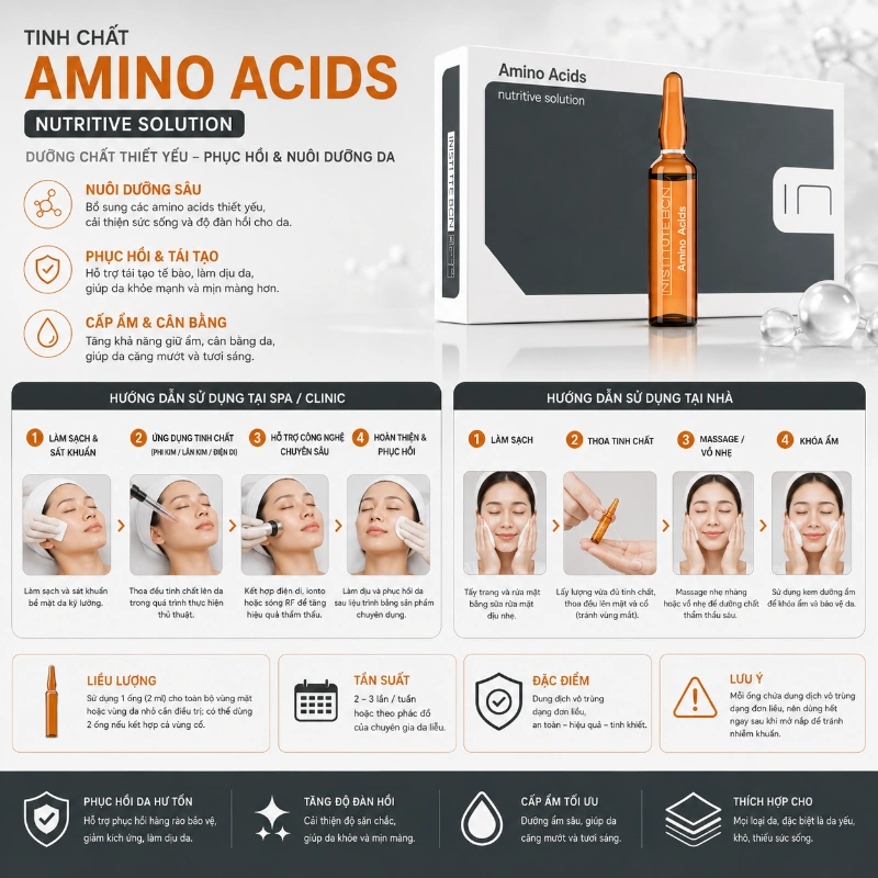 Tinh chất Amino Acid Insititute BCN Nuôi Dưỡng, Cấp Ẩm Và Trẻ Hóa Da