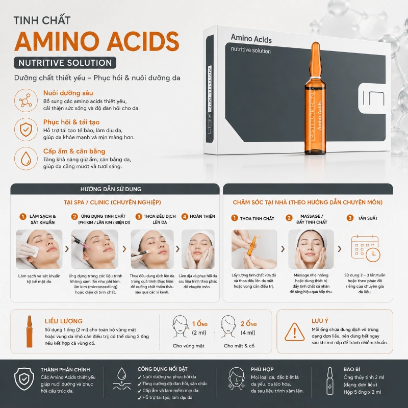 Tinh chất Amino Acid Insititute BCN Nuôi Dưỡng, Cấp Ẩm Và Trẻ Hóa Da