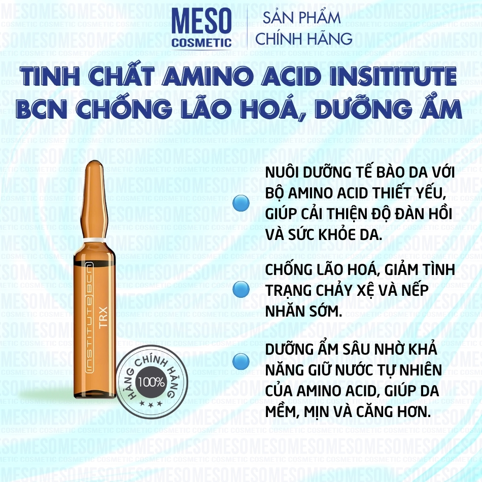 Tinh chất Amino Acid Insititute BCN chống lão hoá, dưỡng ẩm