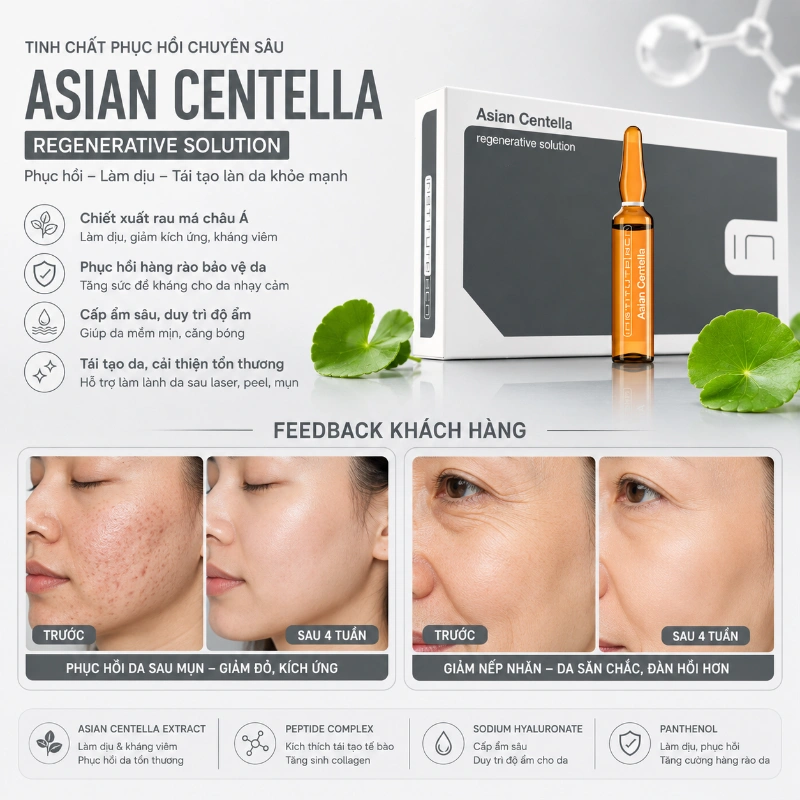 Tinh chất Asian Centella Insititute BCN Kháng Viêm, Làm Dịu Và Phục Hồi Da