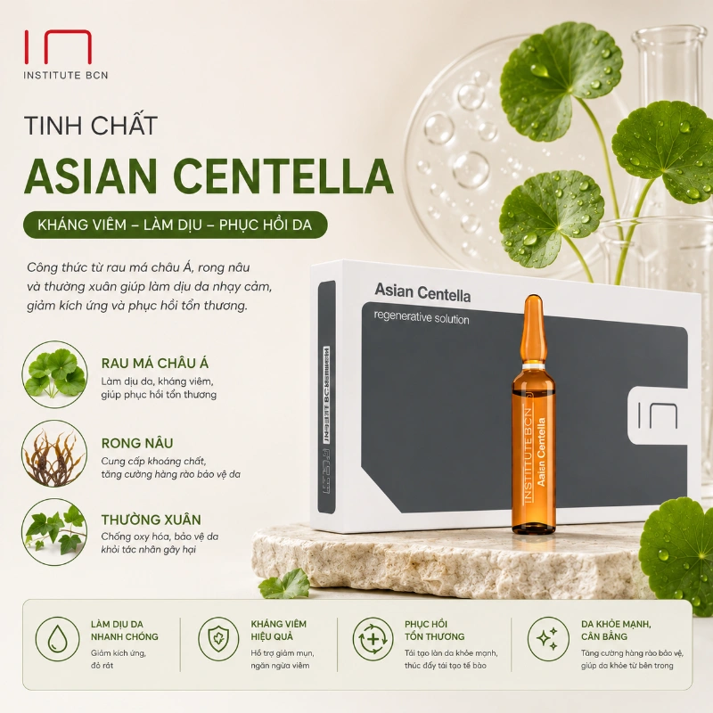 Tinh chất Asian Centella Insititute BCN Kháng Viêm, Làm Dịu Và Phục Hồi Da