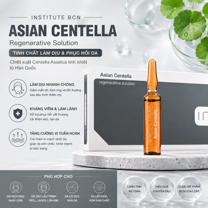 Tinh chất Asian Centella Insititute BCN Kháng Viêm, Làm Dịu Và Phục Hồi Da