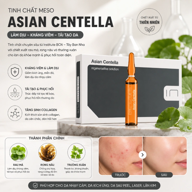 Tinh chất Asian Centella Insititute BCN Kháng Viêm, Làm Dịu Và Phục Hồi Da