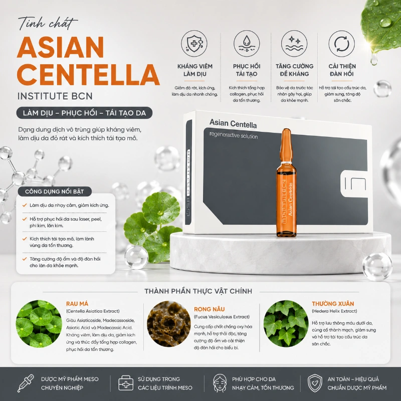 Tinh chất Asian Centella Insititute BCN Kháng Viêm, Làm Dịu Và Phục Hồi Da