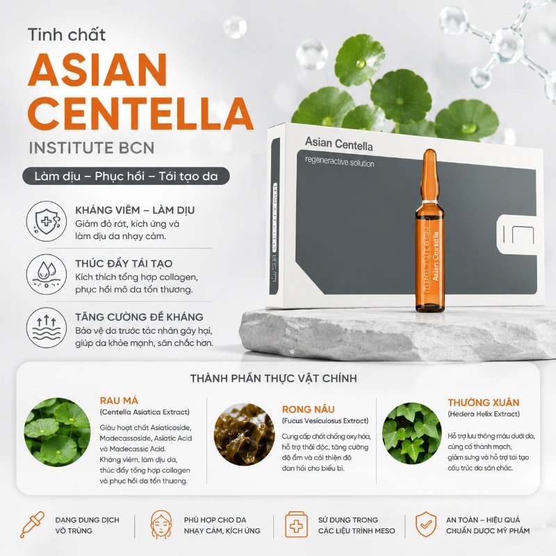Tinh chất Asian Centella Insititute BCN Kháng Viêm, Làm Dịu Và Phục Hồi Da