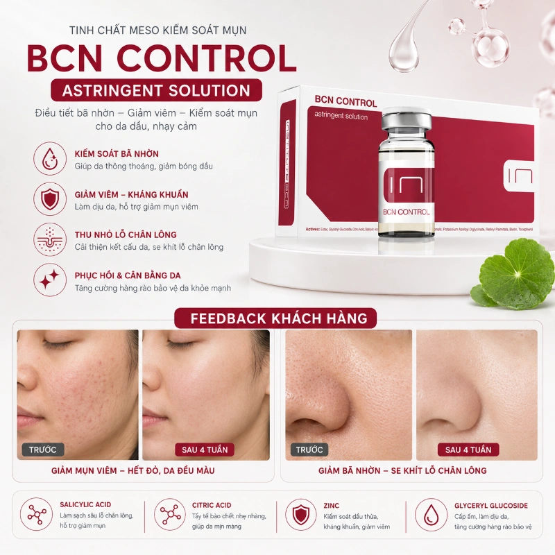 Tinh chất Control Insititute BCN Kiểm Soát Dầu, Hỗ Trợ Giảm Mụn Và Làm Dịu Da