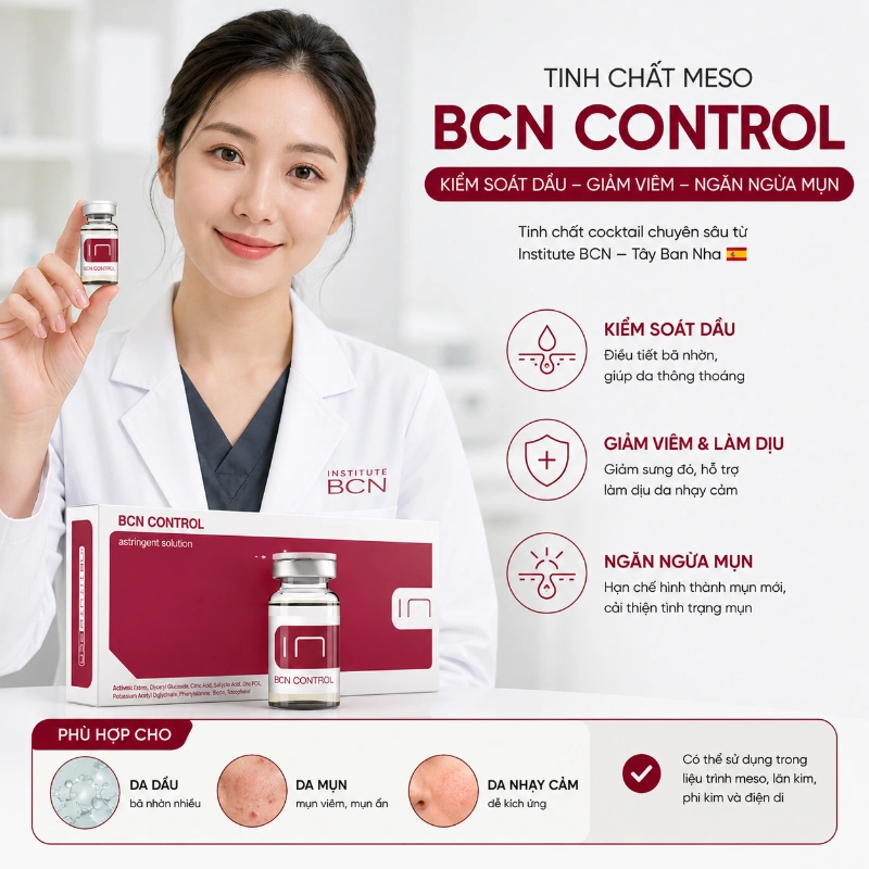 Tinh chất Control Insititute BCN Kiểm Soát Dầu, Hỗ Trợ Giảm Mụn Và Làm Dịu Da