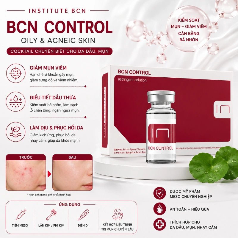 Tinh chất Control Insititute BCN Kiểm Soát Dầu, Hỗ Trợ Giảm Mụn Và Làm Dịu Da