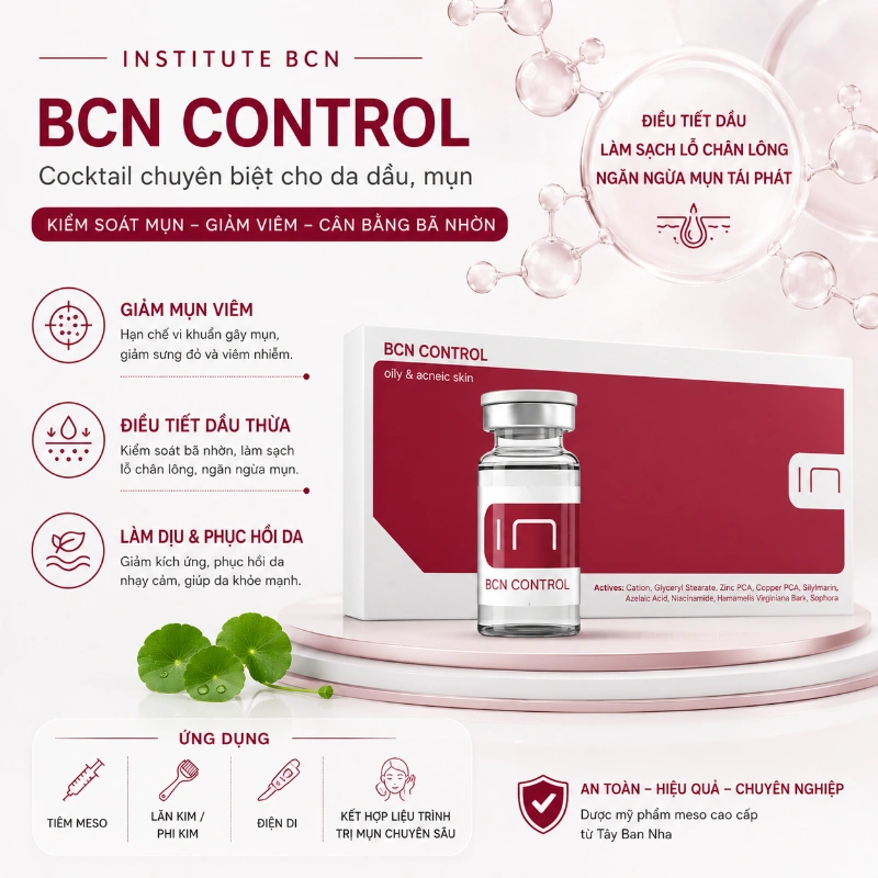 Tinh chất Control Insititute BCN Kiểm Soát Dầu, Hỗ Trợ Giảm Mụn Và Làm Dịu Da