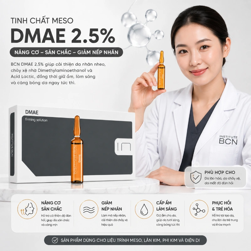 Tinh chất Dmae 2.5% Insititute BCN Nâng Cơ, Săn Chắc Và Giảm Nếp Nhăn