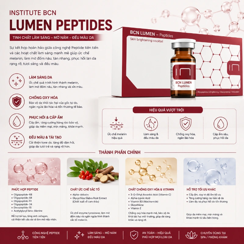 Tinh chất Lumen Peptite Insititute BCN Giảm Nám, Mờ Thâm Và Làm Sáng Da Chuyên Sâu