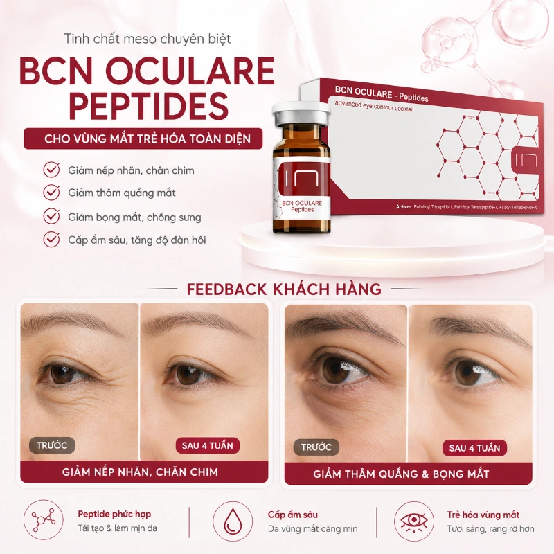 Tinh chất Oculare Insititute BCN giảm quầng thâm, bọng mắt và nếp nhăn