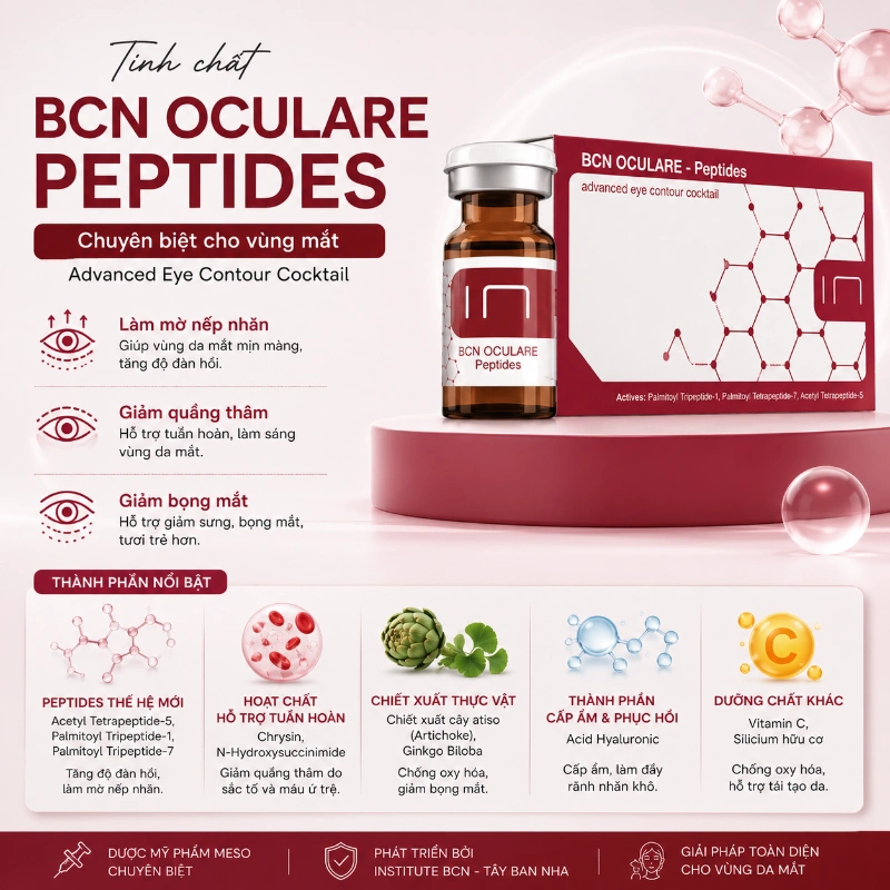Tinh chất Oculare Insititute BCN giảm quầng thâm, bọng mắt và nếp nhăn