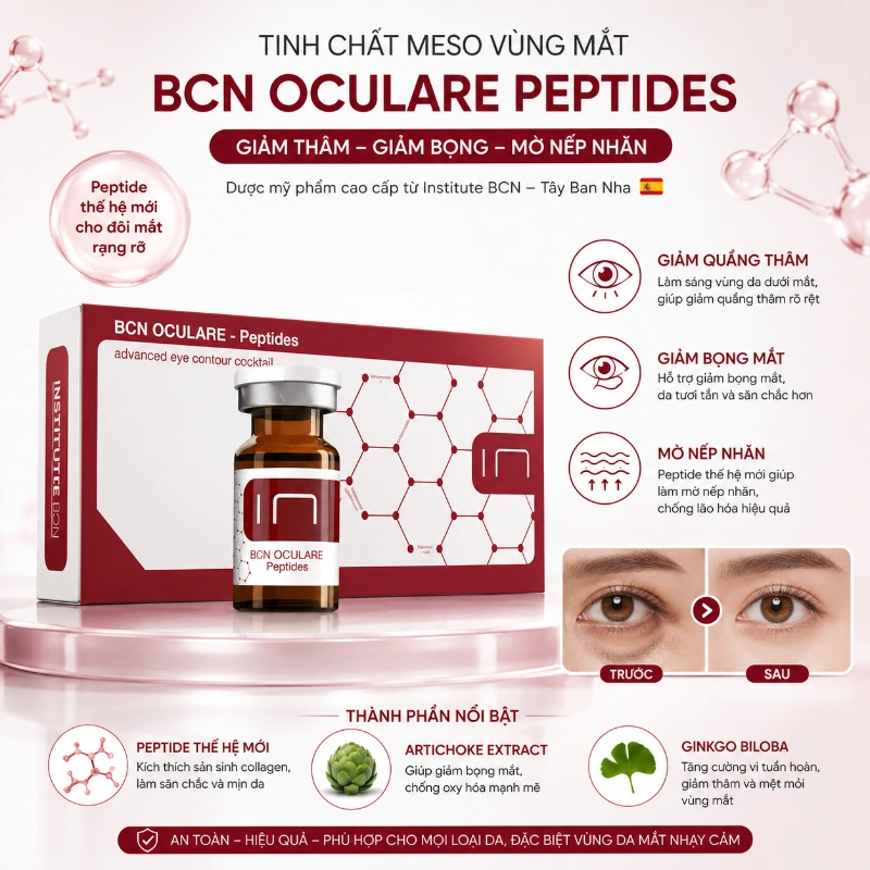 Tinh chất Oculare Insititute BCN giảm quầng thâm, bọng mắt và nếp nhăn