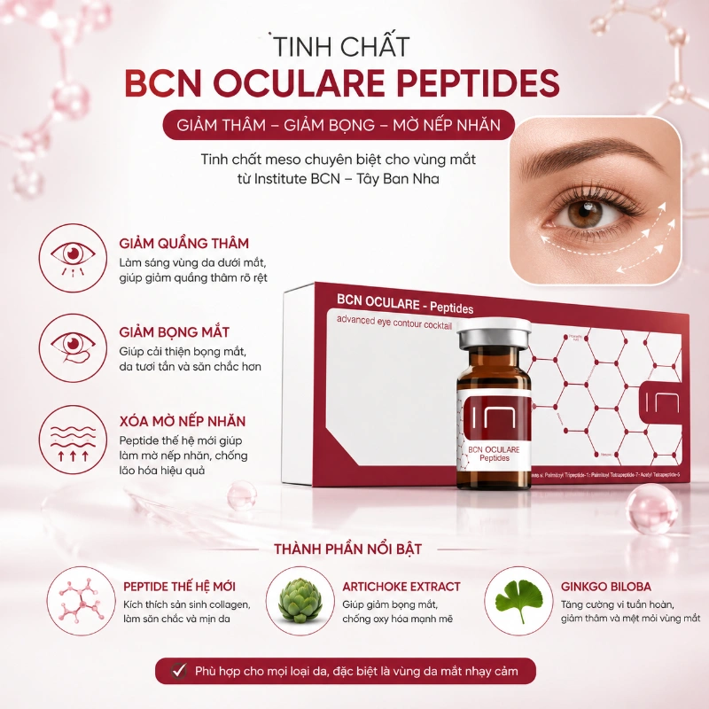 Tinh chất Oculare Insititute BCN giảm quầng thâm, bọng mắt và nếp nhăn