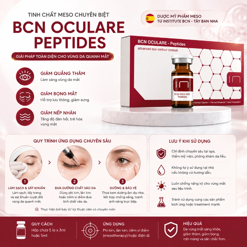 Tinh chất Oculare Insititute BCN giảm quầng thâm, bọng mắt và nếp nhăn