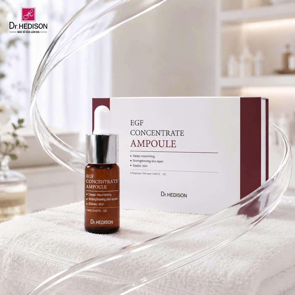 Tinh chất Tái tạo, phục hồi da chuyên sâu Dr.Hedison EGF Concentrate Ampoule 13ml x 1 lọ