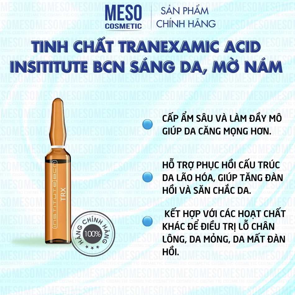 Tinh chất Tranexamic Acid Insititute BCN sáng da, mờ nám