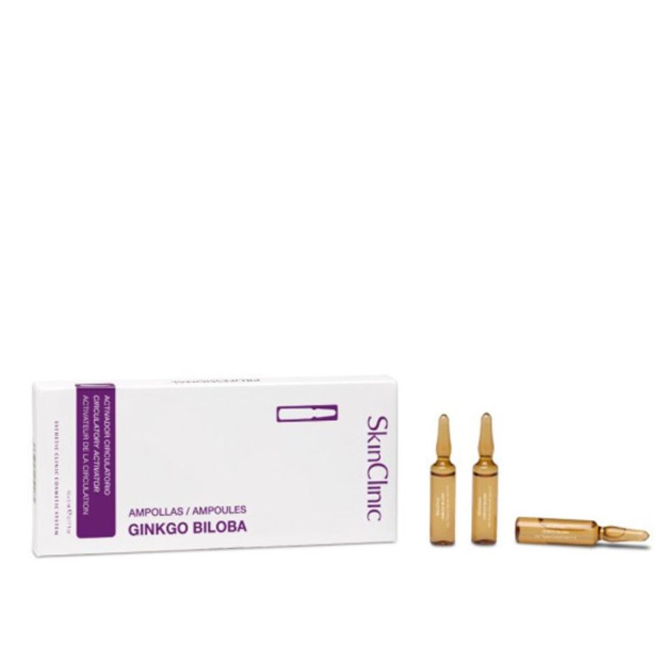 Tinh chất ampoule kích hoạt hệ thống vi tuần hoàn kháng cellulite hiệu quả SkinClinic Ginkgo Biloba