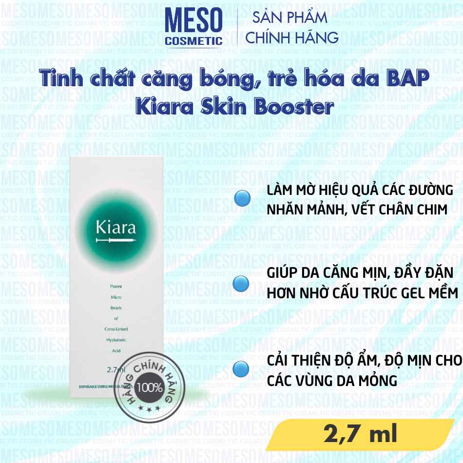 Tinh chất căng bóng, trẻ hóa da BAP Kiara Skin Booster