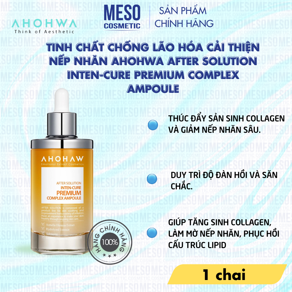 Tinh chất chống lão hóa cải thiện nếp nhăn Ahohwa After Solution Inten-Cure Premium Complex Ampoule