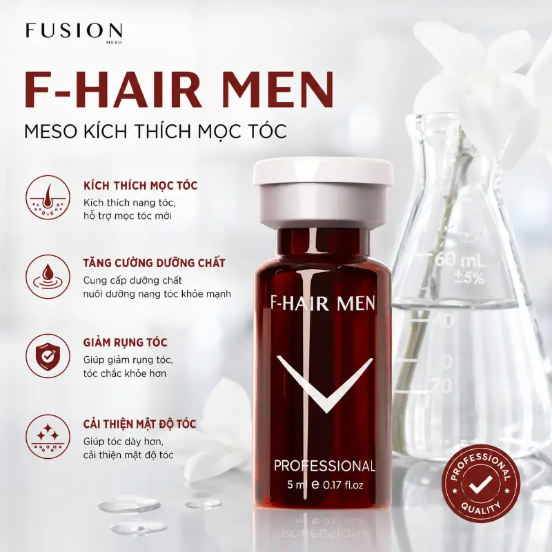 Tinh Chất Hỗ Trợ Giảm Rụng Tóc, Kích Thích Mọc Tóc Fusion F-Hair Men 5ml Chính Hãng