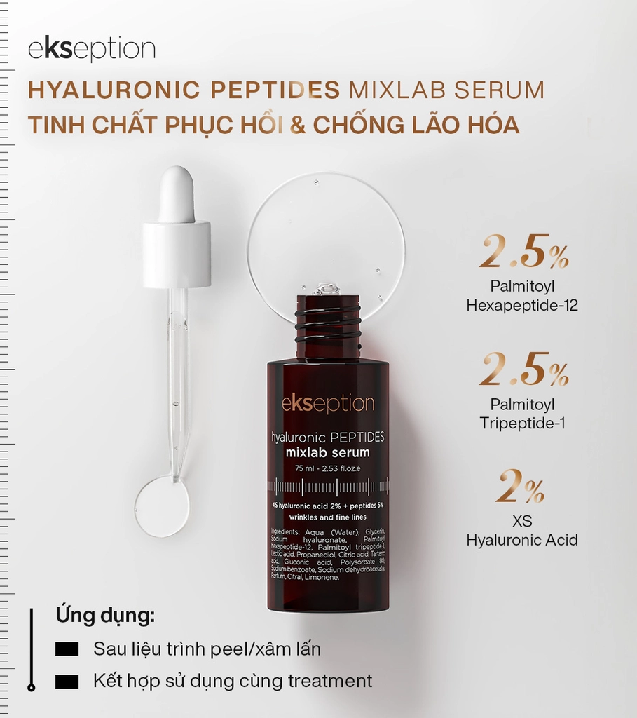 Tinh chất dưỡng ẩm và làm dịu da EKSEPTION HYALURONIC B5 MIXLAB SERUM
