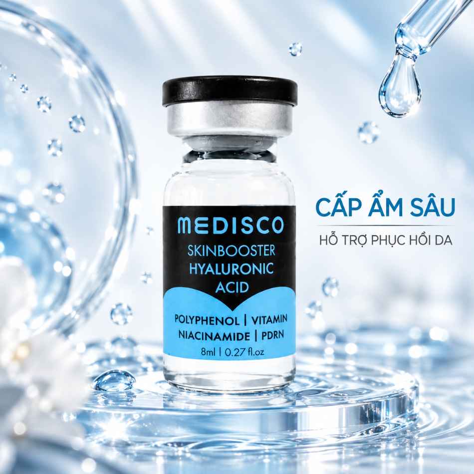 Tinh chất dưỡng cấp ẩm chuyên sâu hỗ trợ phục hồi hàng rào da Medisco Hyaluronic Acid SkinBooster