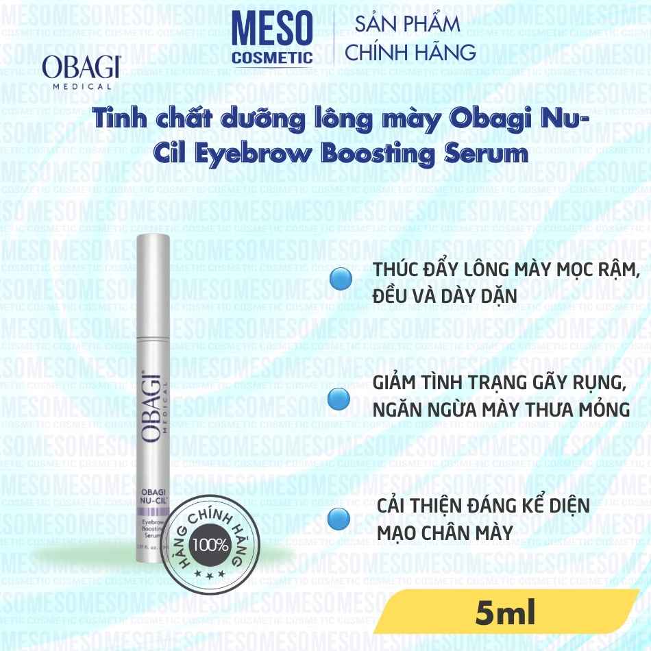 Tinh chất dưỡng lông mày Obagi Nu-Cil Eyebrow Boosting Serum