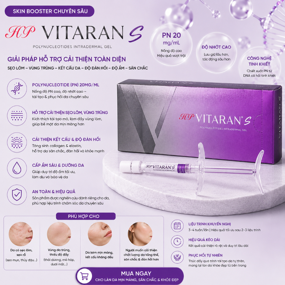 Tinh chất hỗ trợ cải thiện sẹo trẻ hóa da Vitaran S