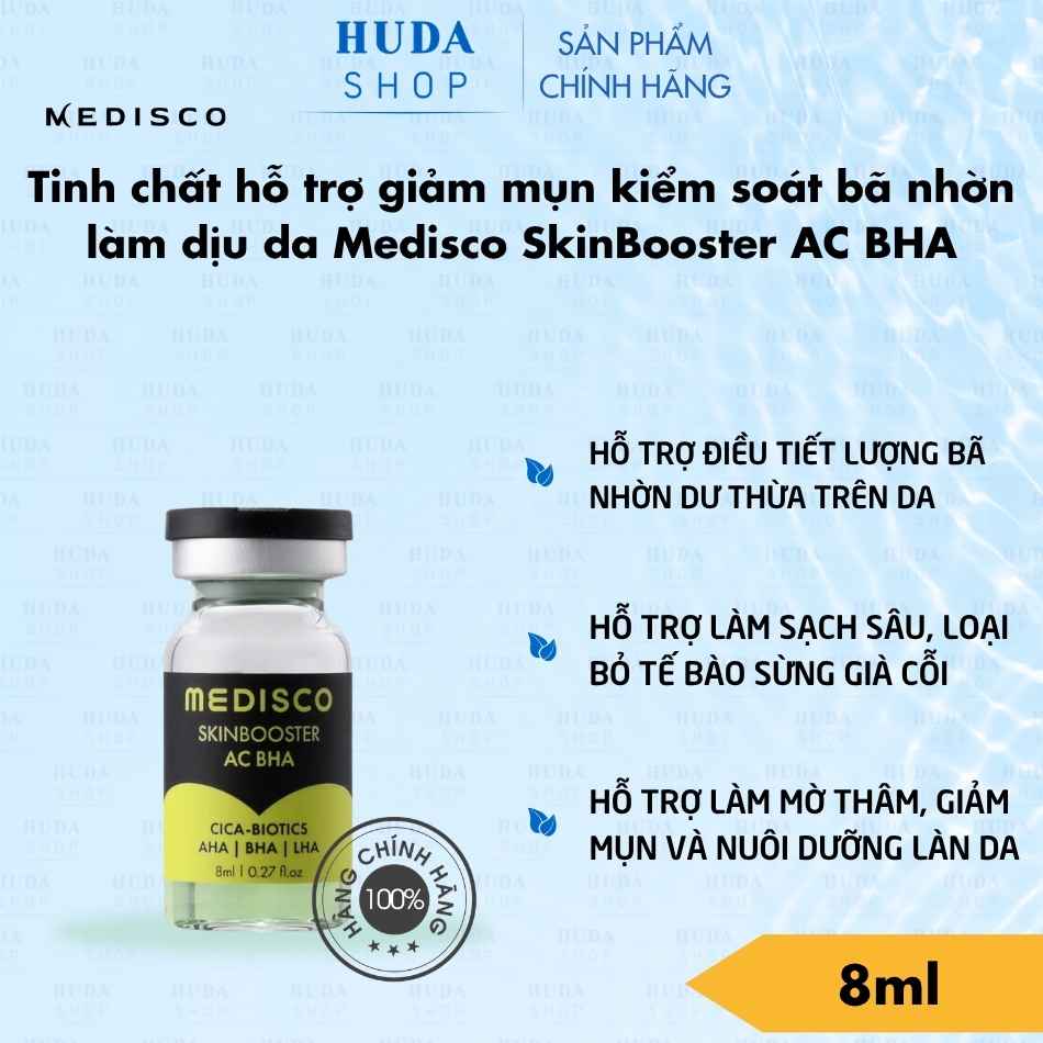 Tinh chất hỗ trợ giảm mụn kiểm soát bã nhờn làm dịu da Medisco SkinBooster AC BHA