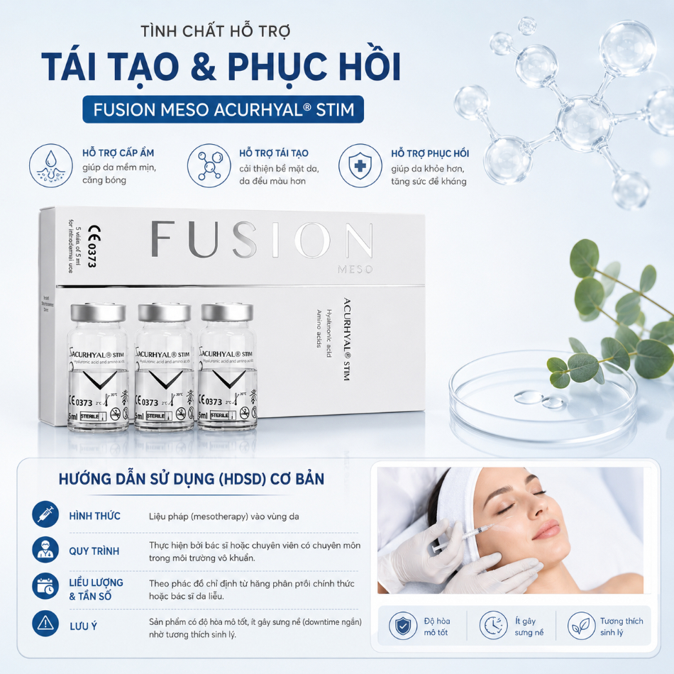 Tinh chất hỗ trợ tái tạo, phục hồi Fusion Meso Acurhyal® Stim