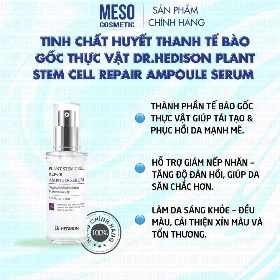 Tinh chất huyết thanh tế bào gốc thực vật Dr.Hedison Plant Stem Cell Repair Ampoule Serum (50ml-250ml)