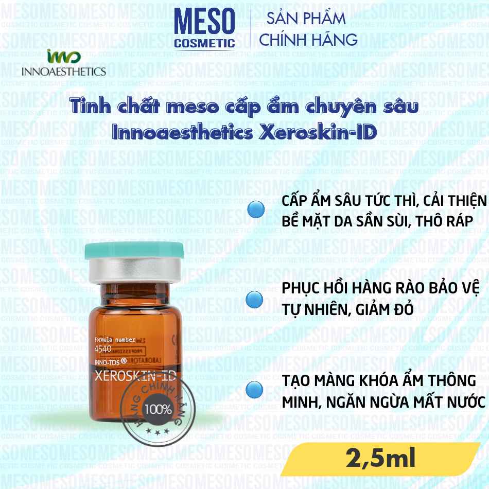 Tinh chất meso cấp ẩm chuyên sâu Innoaesthetics Xeroskin-ID