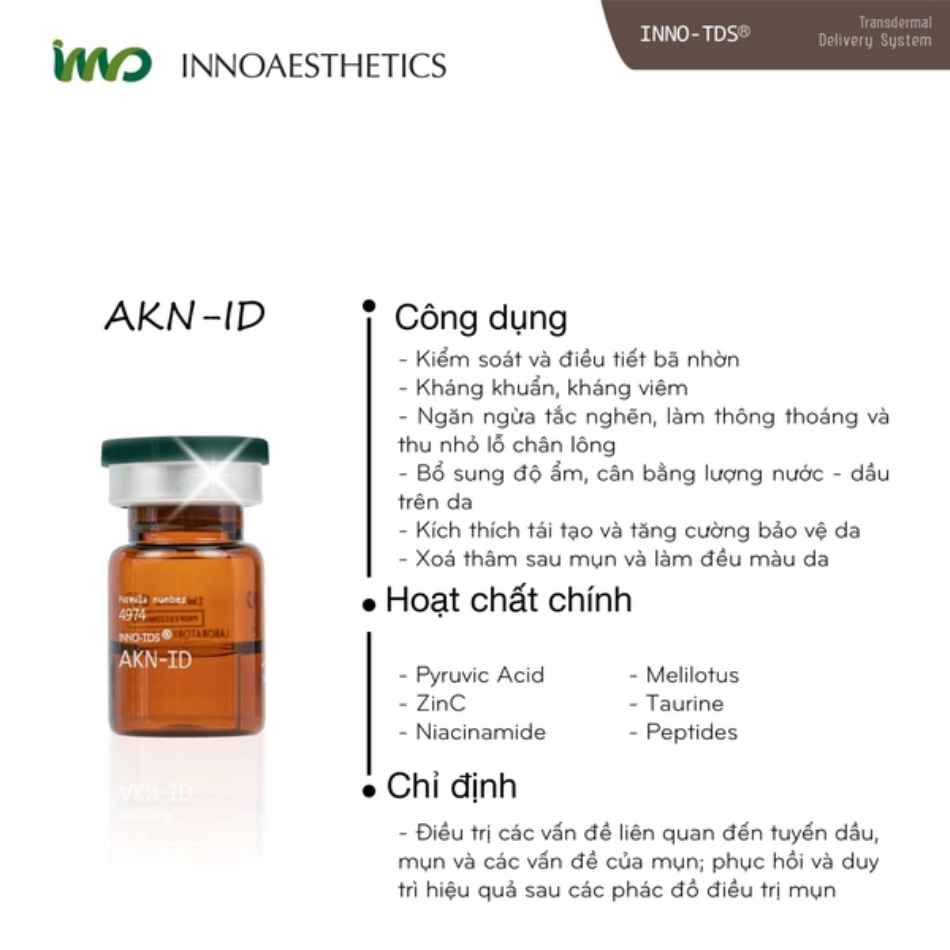 Tinh chất meso chăm sóc da dầu mụn Innoaesthetics AKN-ID