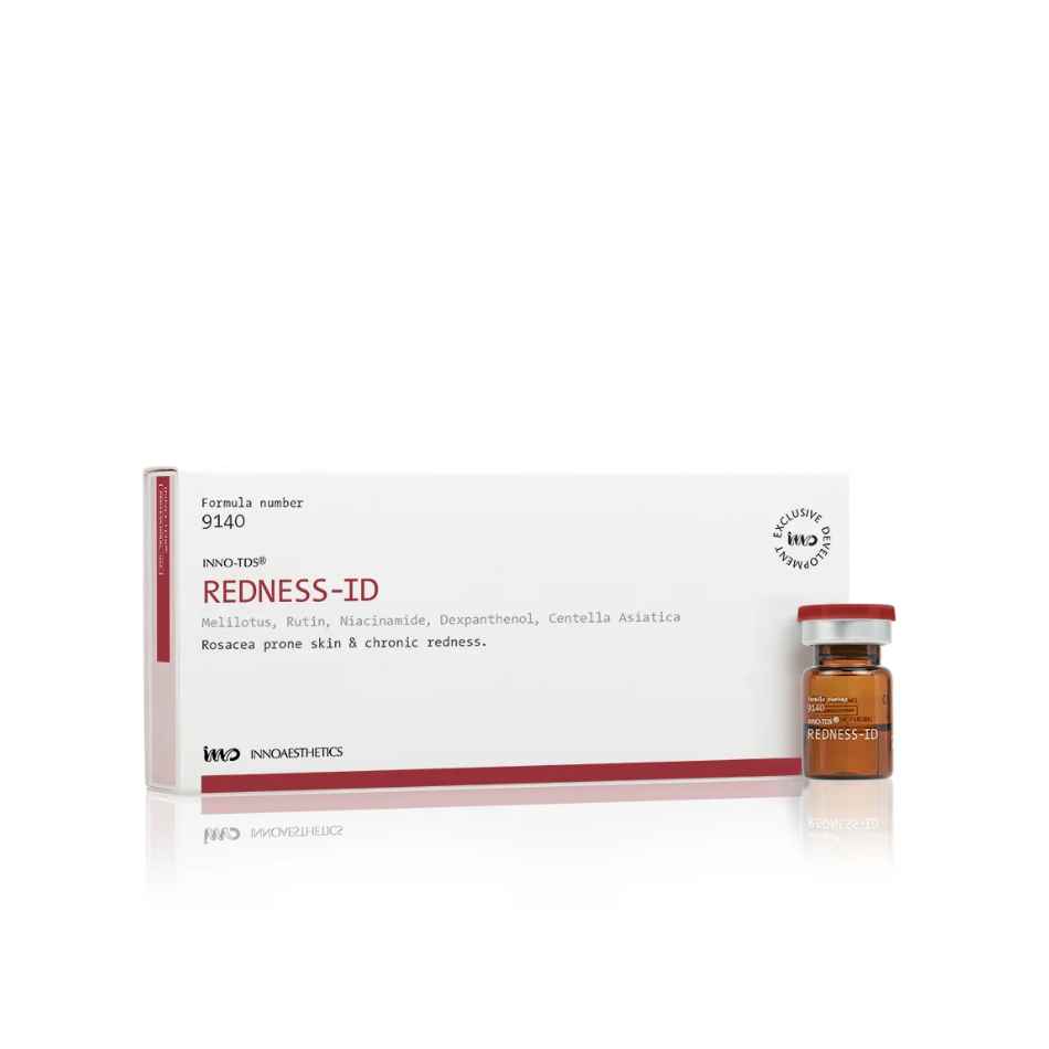 Tinh chất meso phục hồi da nhạy cảm, mỏng yếu Innoaesthetics REDNESS-ID