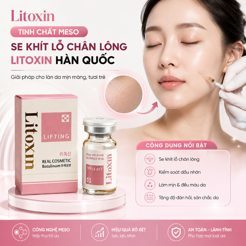 Tinh chất meso se khít lỗ chân lông Litoxin Hàn Quốc