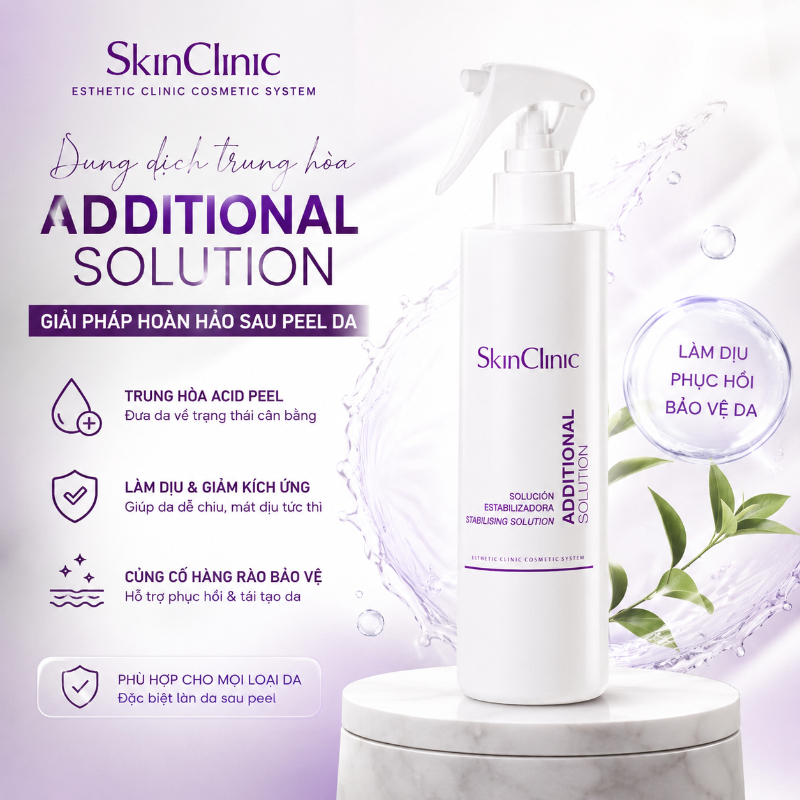 Tinh chất peel không bong trung hòa dung dịch acid peel làm dịu mát da SkinClinic Additional Solution