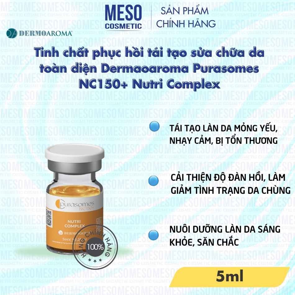 Tinh chất phục hồi tái tạo sửa chữa da toàn diện Dermaoaroma Purasomes NC150+ Nutri Complex